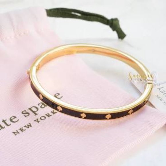 Kate Spade Spot the Spade Enamel Hinged Bracelet - Picture 3 of 3